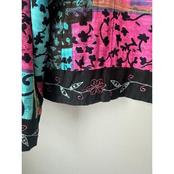 Parsley & Sage Art to Wear Blazer Beaded Size Large - Picture 3 of 13